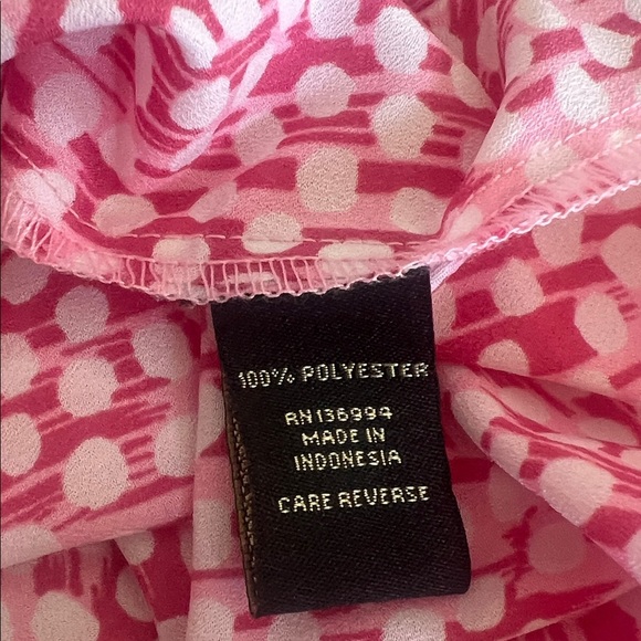 Pink Sleeveless Ruffle Blouse - Picture 6 of 6